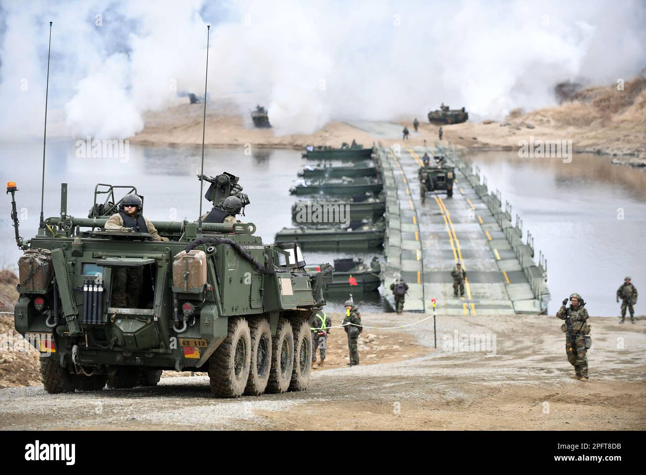 U.S. Army Soldiers assigned to 23rd Chemical Battalion, 2nd Infantry ...