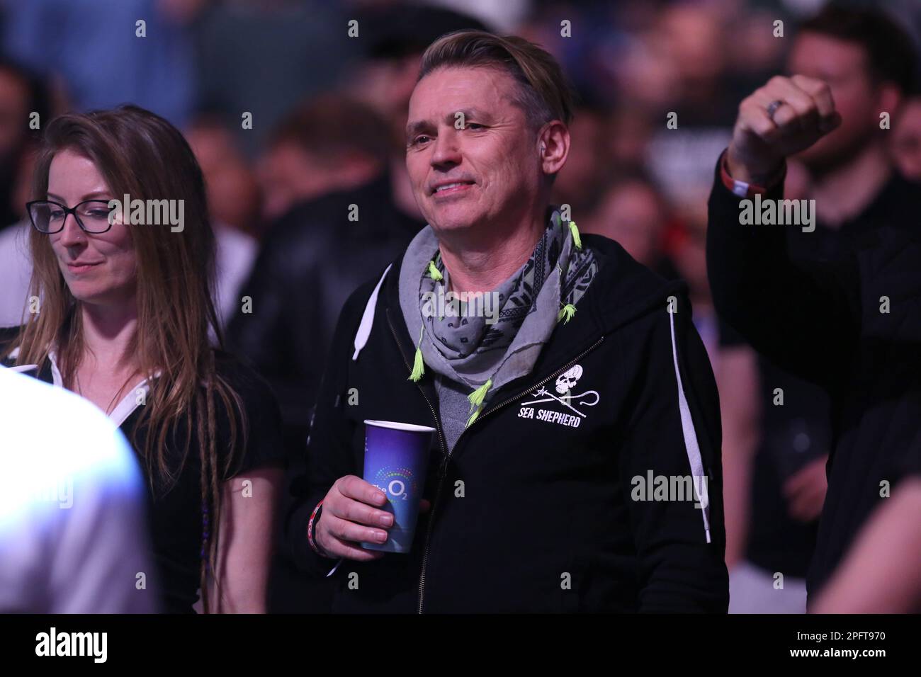 Forest Green Rovers chairman Dale Vince in the crowd during UFC 286 at ...