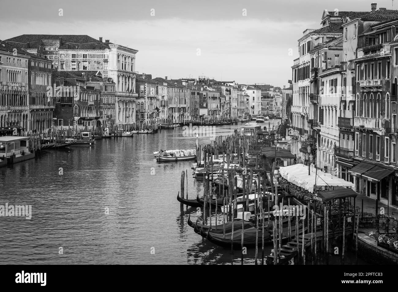 Canal Grande is the most important canal of Venice with wonderful viewpoints Stock Photo