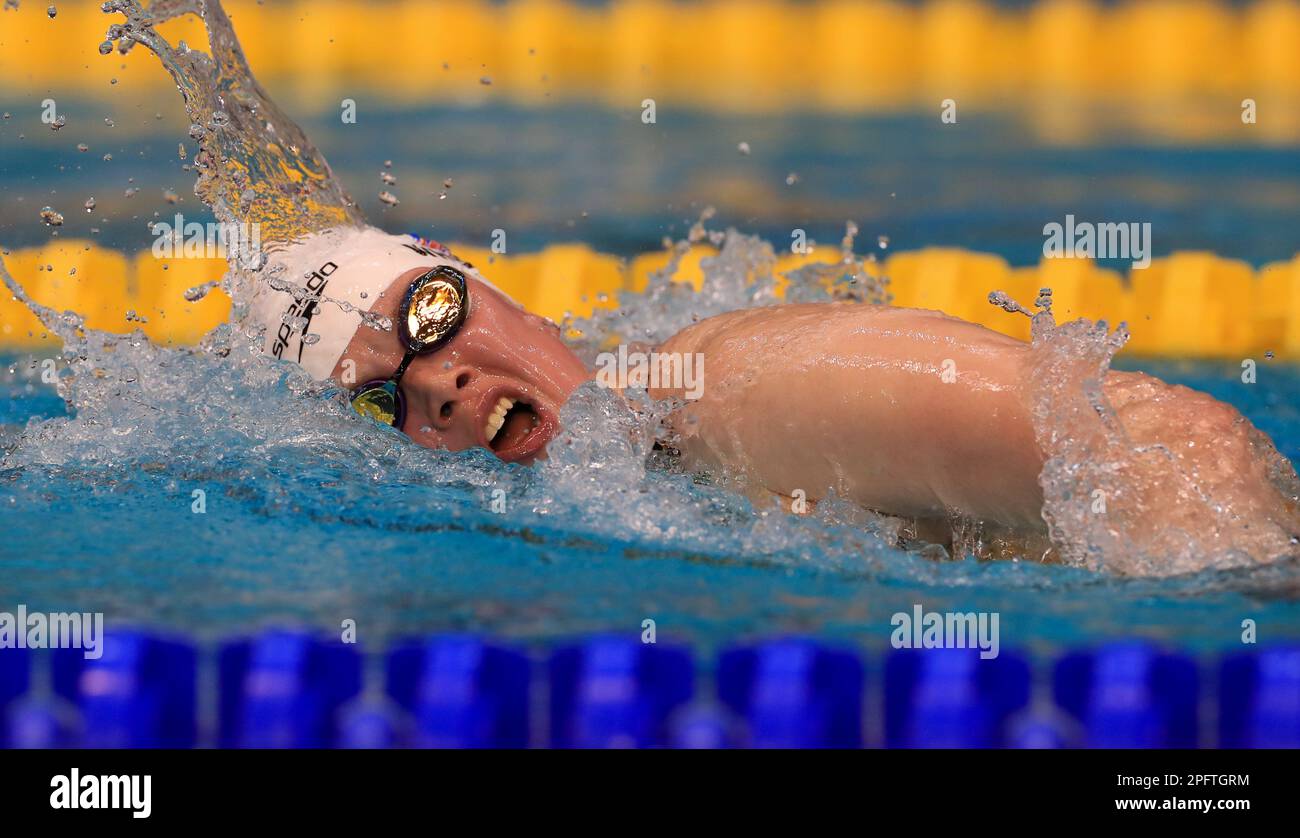 Great Britain's Brock Whiston in action during the Women's MC 400m