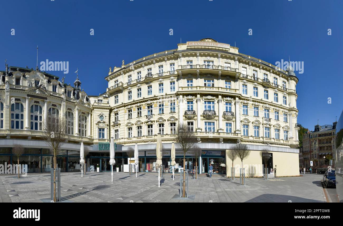 Grandhotel Pupp, Karlovy Vary, Czech Republic Stock Photo
