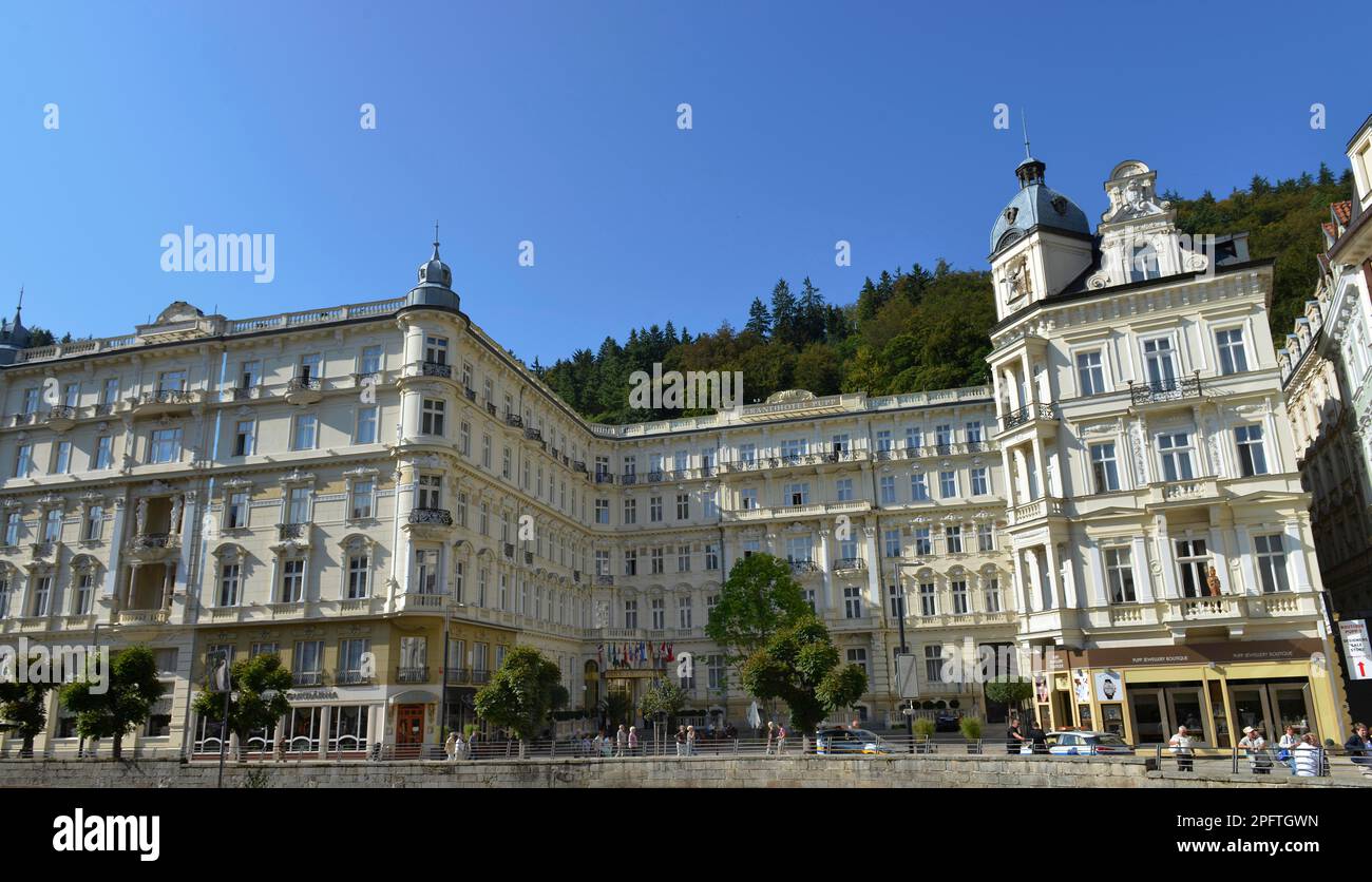 Grandhotel Pupp, Karlovy Vary, Czech Republic Stock Photo