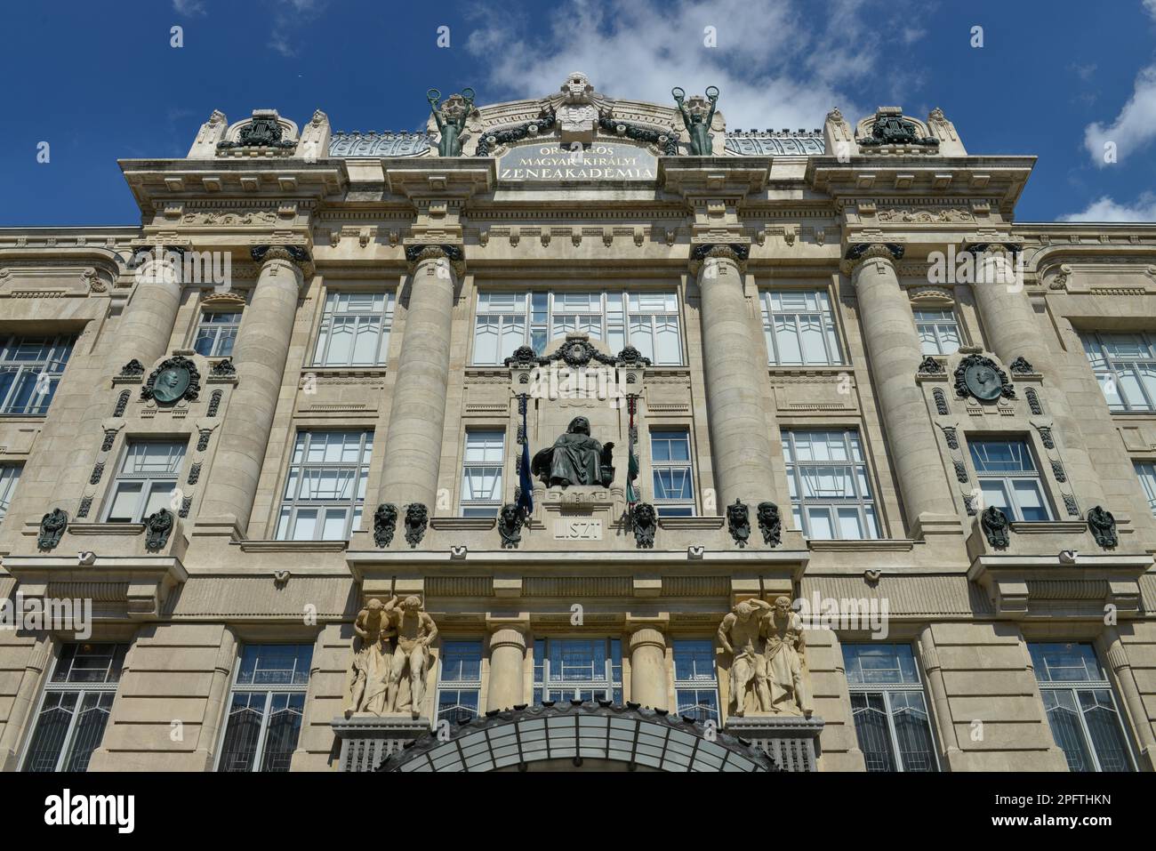Franz Liszt Academy Of Music Liszt Ferenc Ter Budapest Hungary Stock franz-liszt-academy-of-music-liszt-ferenc-ter-budapest-hungary-stock