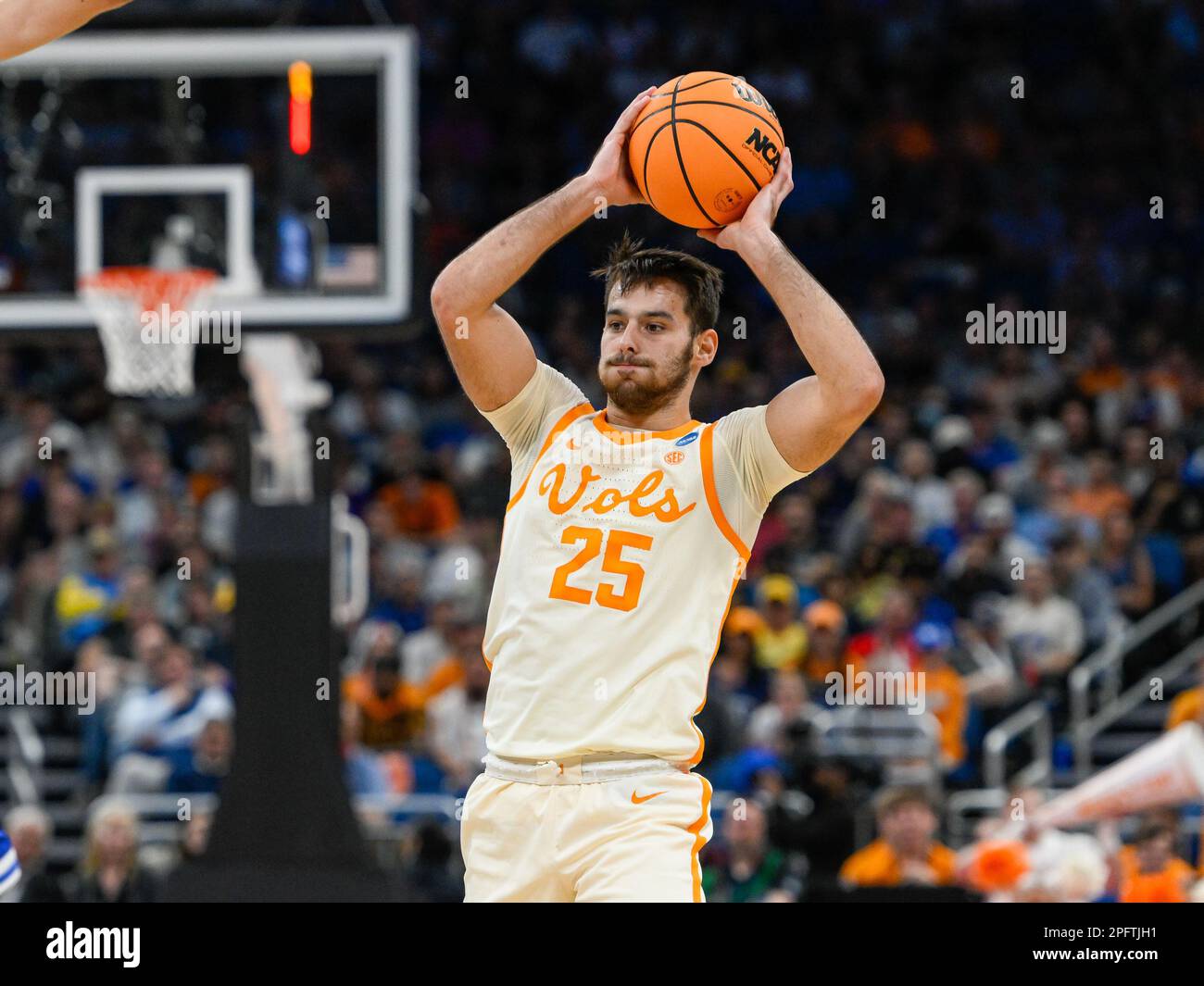 Orlando, FL, USA. 18th Mar, 2023. Tennessee guard Santiago Vescovi (25