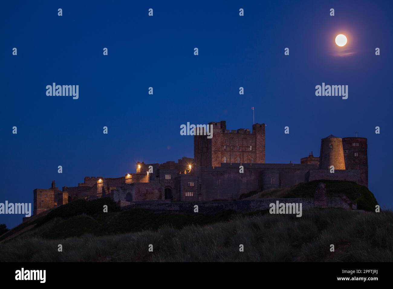 Castle, Bamburgh, Northumberland, UK Stock Photo