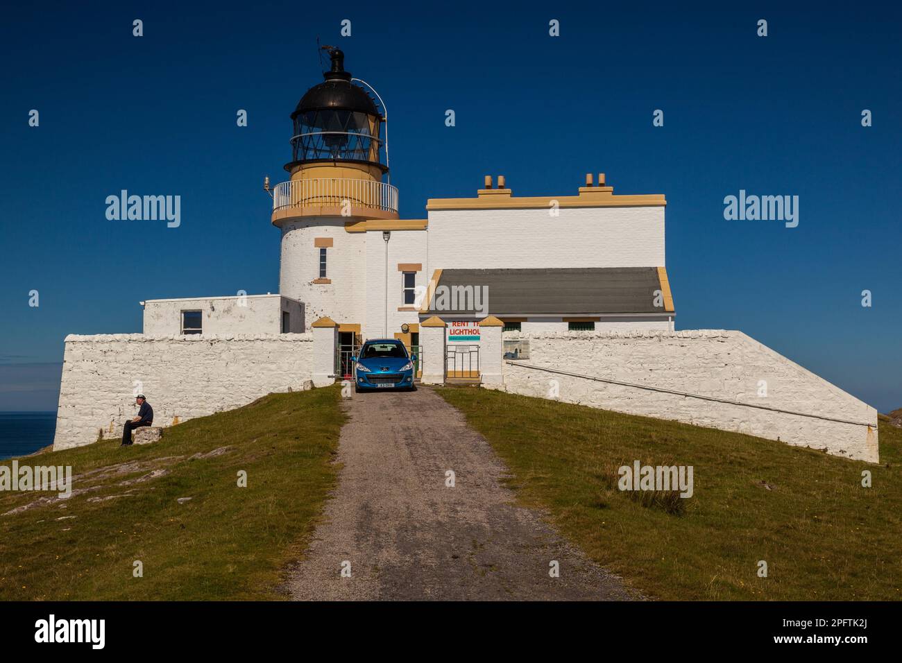 Sturgeon Lighthouse, Sturgeon Head, West Coast, Scotland, UK Stock Photo