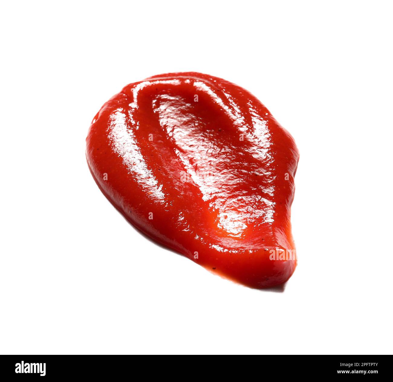 Spilled tasty ketchup isolated on white background Stock Photo Alamy