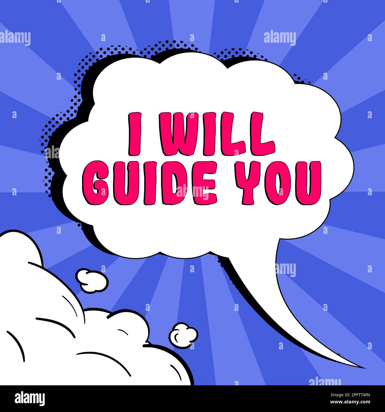 Guides You In Inspiration showing sign I Will Guide You. Business approach Help ...