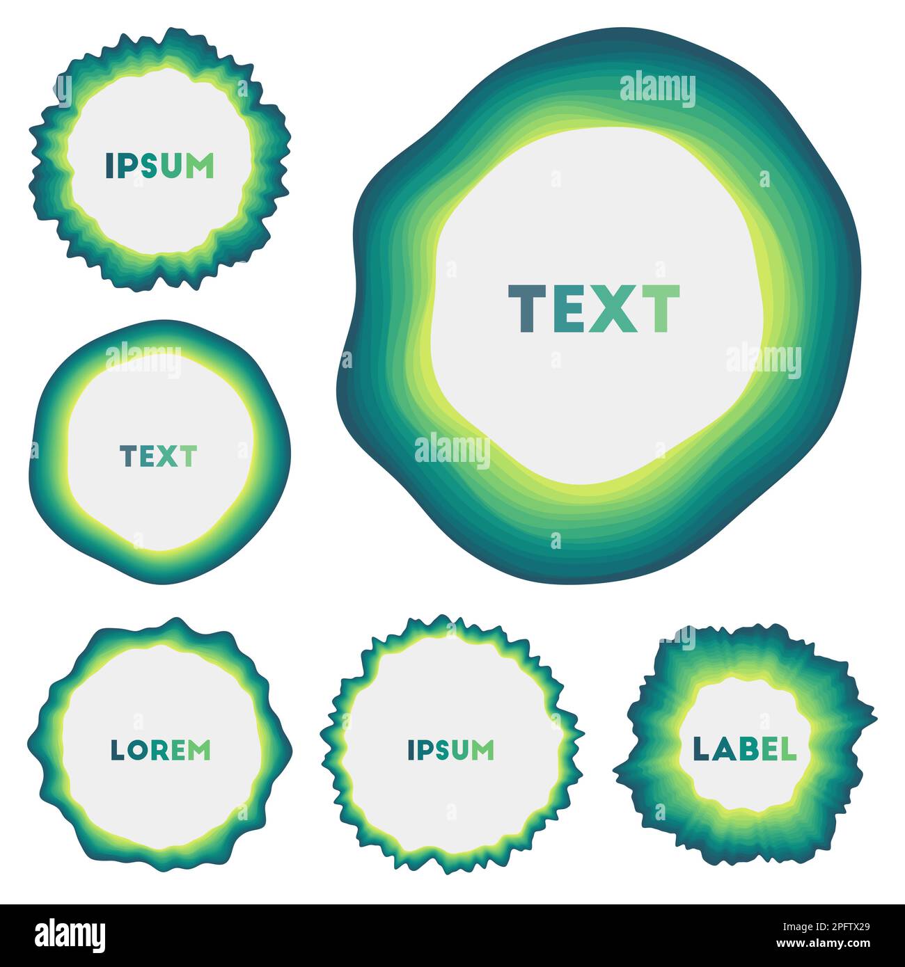 Colorful round abstract shapes. Amazing circular backgrounds. Appealing