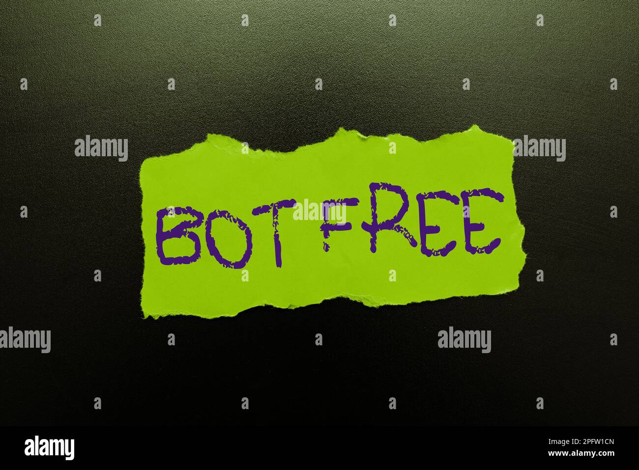 Conceptual display Bot Free. Word for a computer program that works automatically Internet robots Stock Photo