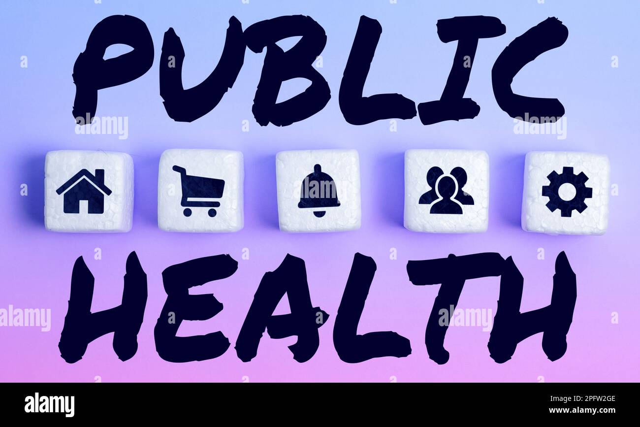 Hand writing sign Public Health. Business approach Promoting healthy ...