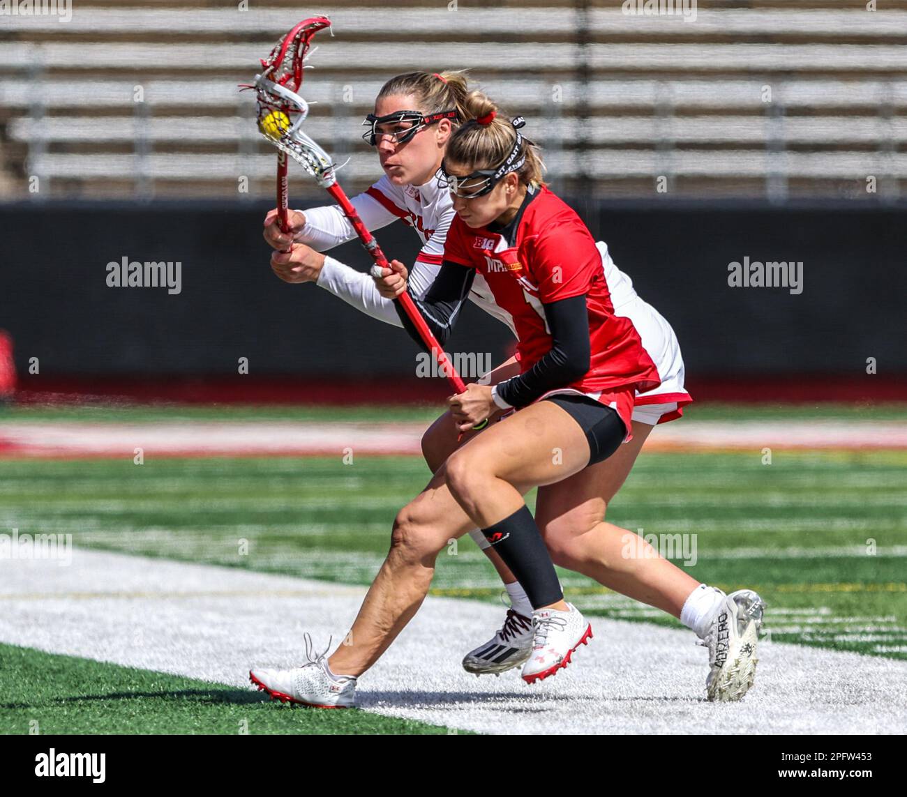 March 18, 2023 Rutgers defender Meghan Ball (4) and Maryland
