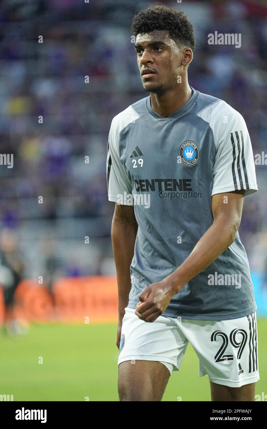 Orlando, Florida, USA, March 18, 2023, Charlotte FC defender Adilson
