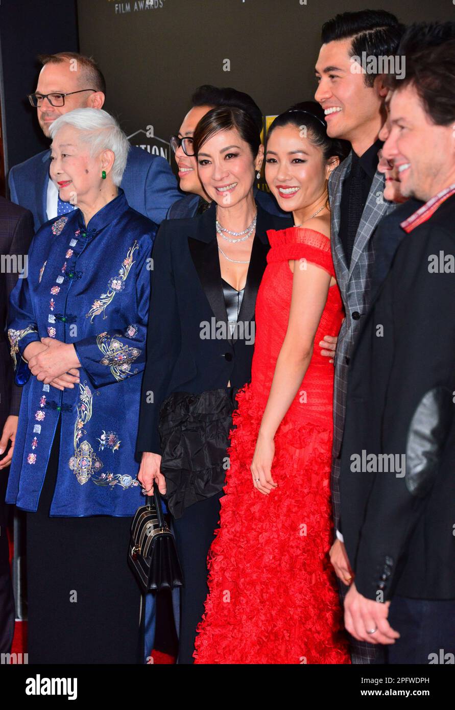 Lisa lu, Michelle Yeoh, Constance Wu, Henry Golding 060 attends the 22nd Annual Hollywood Film Awards at The Beverly Hilton Hotel on November 4, 2018 in Beverly Hills, California.Richard Belzer, Comedian and Law & Order- SVU Mainstay, Dead at 78    © Tsuni / USA a Lisa lu, Michelle Yeoh, Constance Wu, Henry Golding 060 Stock Photo