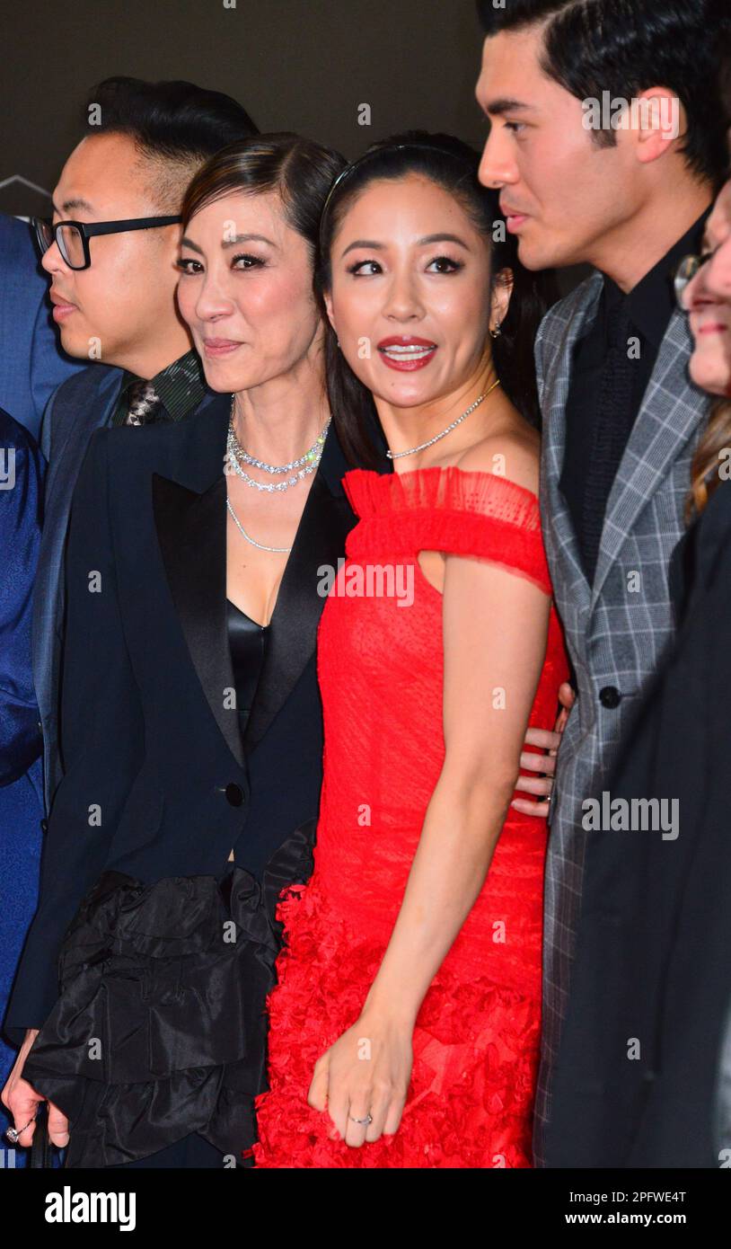 Nico Santos, Michelle Yeoh, Constance Wu, Henry Golding 059 attends the 22nd Annual Hollywood Film Awards at The Beverly Hilton Hotel on November 4, 2018 in Beverly Hills, California.Richard Belzer, Comedian and Law & Order- SVU Mainstay, Dead at 78    © Tsuni / USA Nico Santos, Michelle Yeoh, Constance Wu, Henry Golding 059 Stock Photo