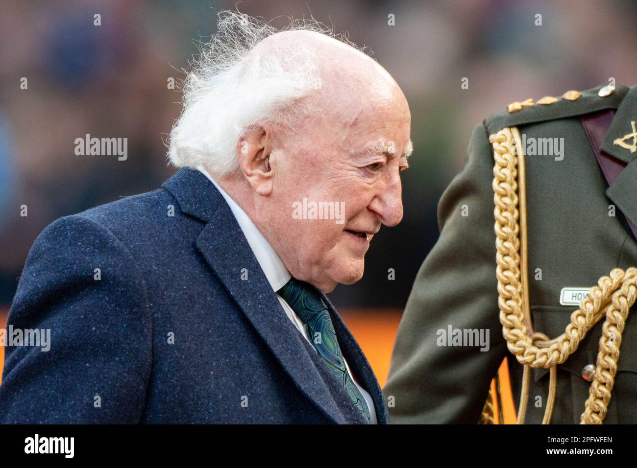 The President Of Ireland Michael D. Higgins During The Guinness Six ...