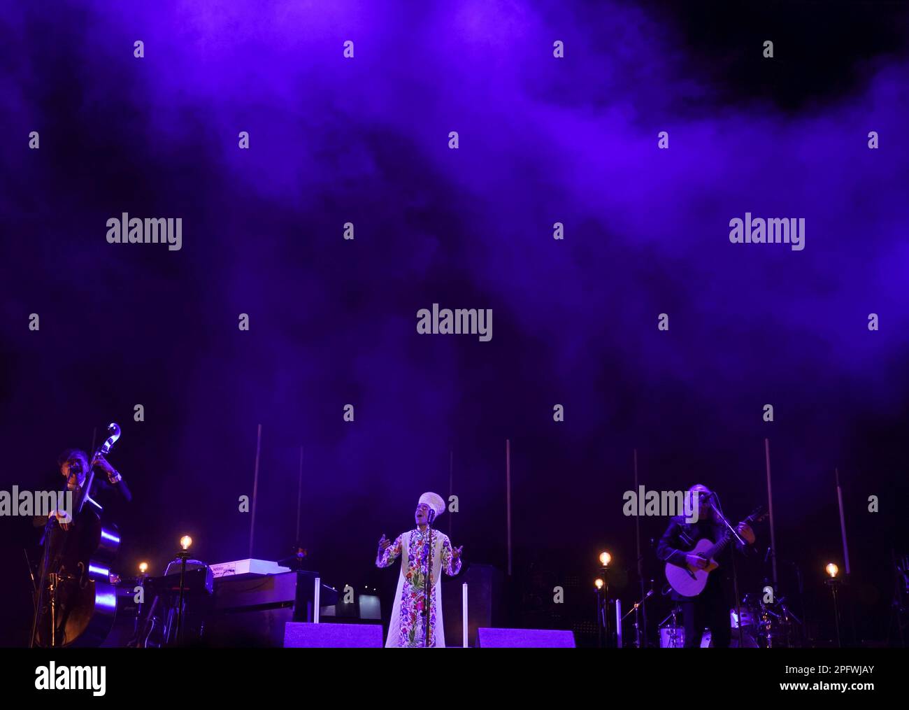 Mexican band, Cafe Tacvba performs during the Vive Latino music