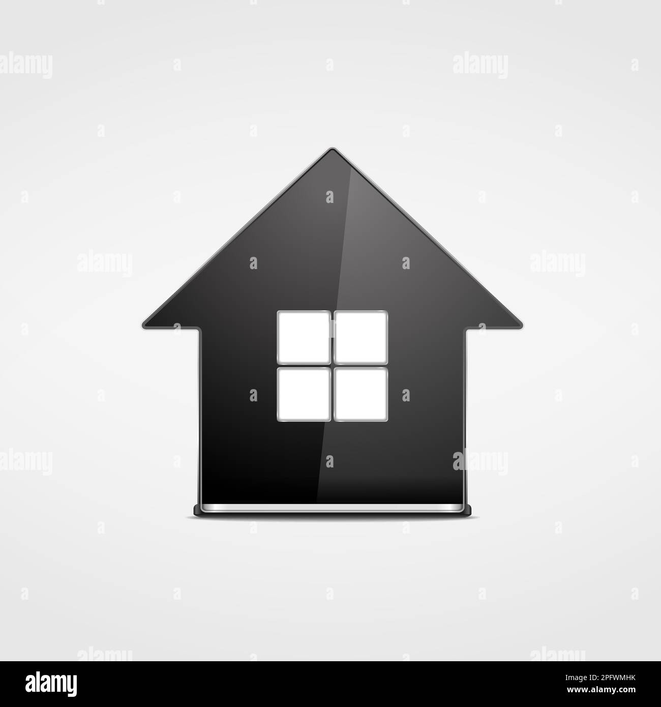 Black house icon, vector eps10 illustration Stock Vector Image & Art ...