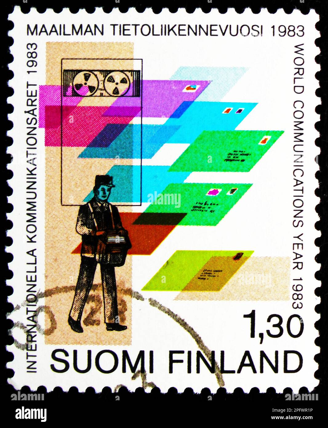 MOSCOW, RUSSIA FEBRUARY 17, 2023 Postage stamp printed in Finland