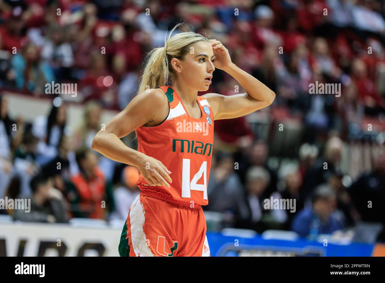 Sunrise FL, USA. 03rd May, 2023. Jack McClinton and Haley Cavinder are seen  on the court during the Wooshi World Celebrity Basketball Classic at The  FLA Live Arena on May 3, 2023