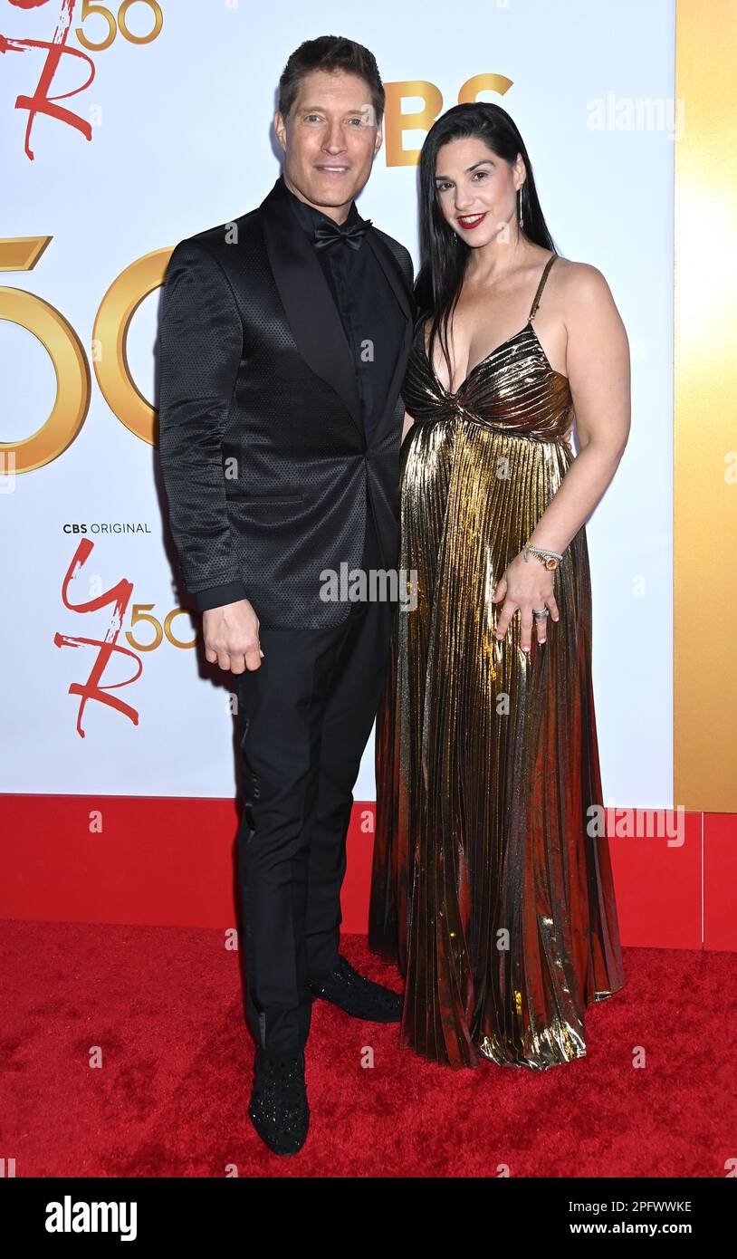 Sean Kanan wife Michele Kanan arriving at the 50th Anniversary