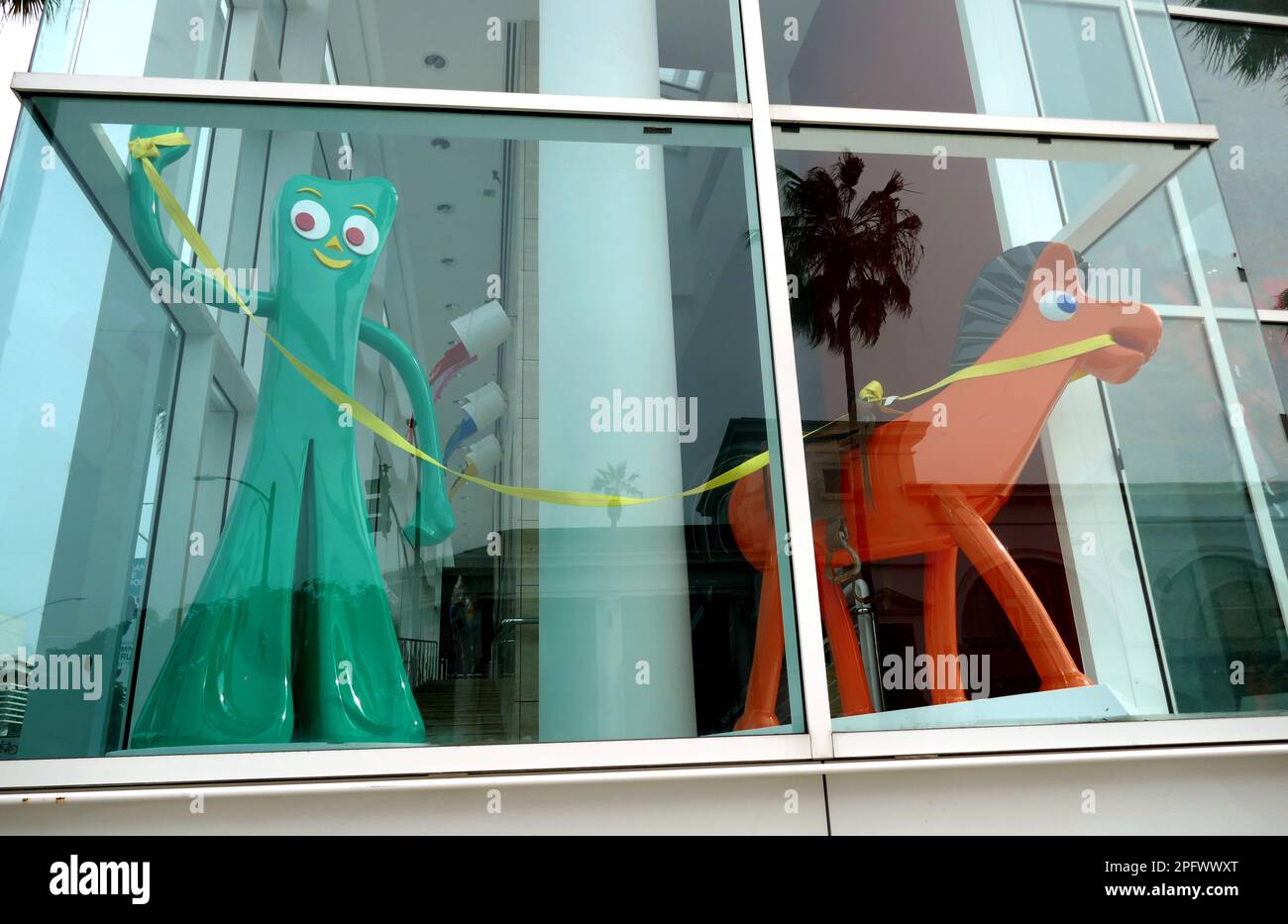 Beverly Hills, California, USA 18th March 2023 Gumby and Pokey at Art Museum in Beverly Hills, California, USA. Photo by Barry King/Alamy Stock Photo Stock Photo