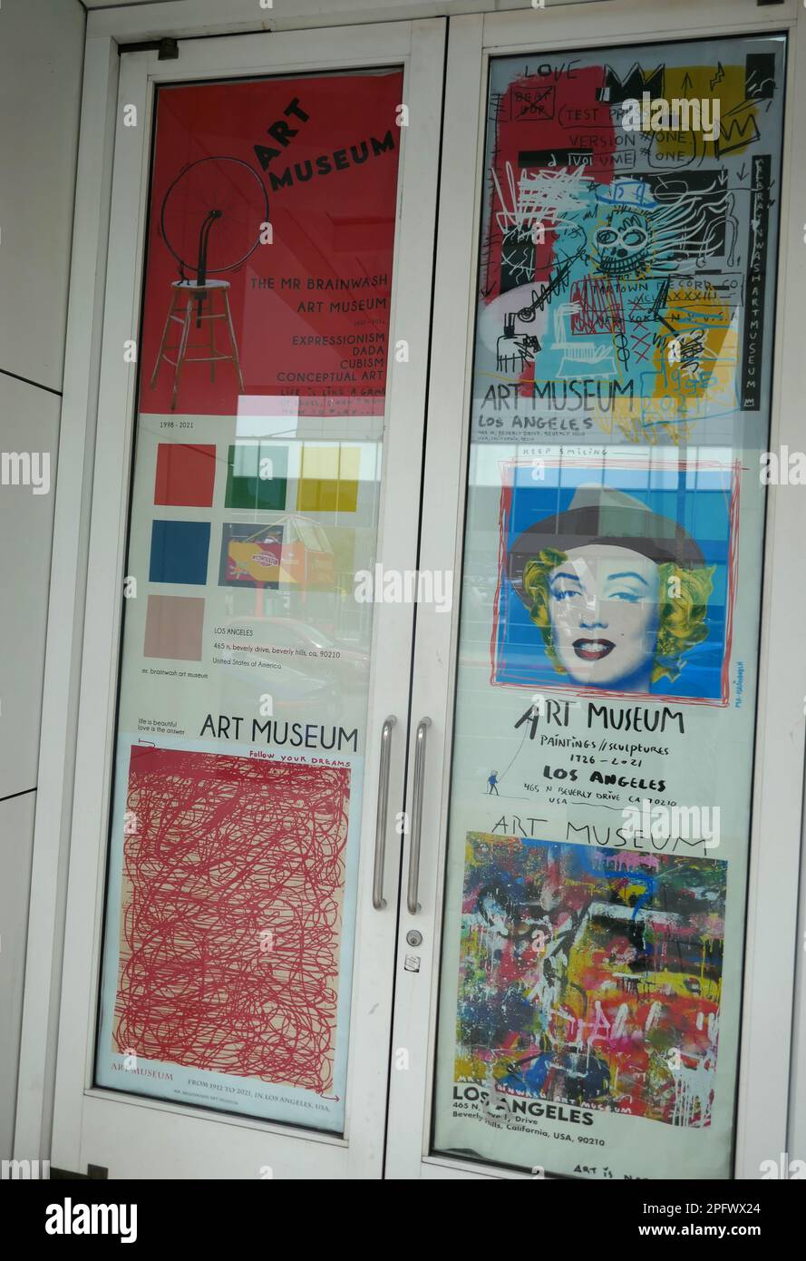 Beverly Hills, California, USA 18th March 2023 Marilyn Monroe Poster at Art Museum in Beverly Hills, California, USA. Photo by Barry King/Alamy Stock Photo Stock Photo