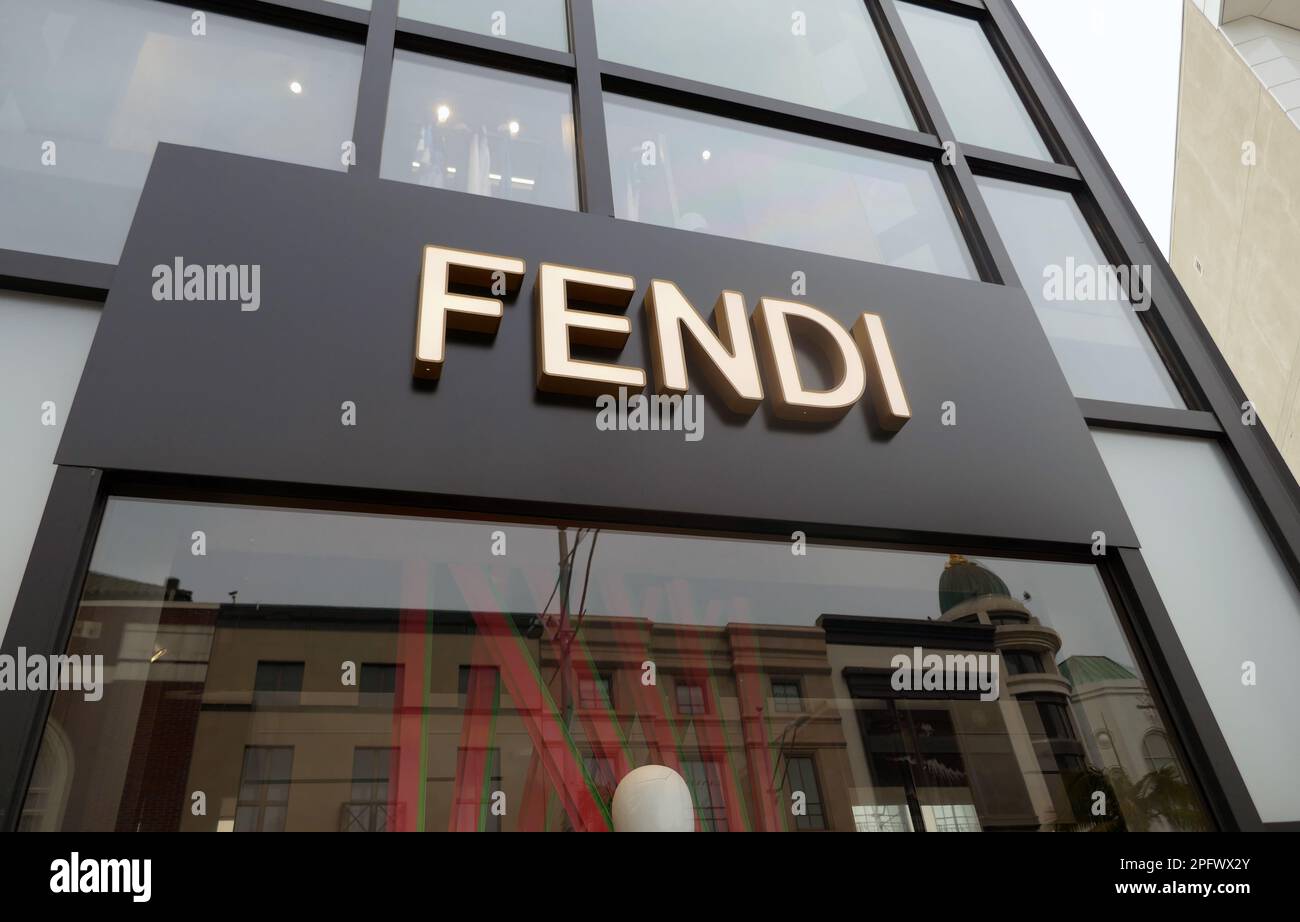Beverly Hills, California, USA 18th March 2023 Fendi Store on Rodeo ...