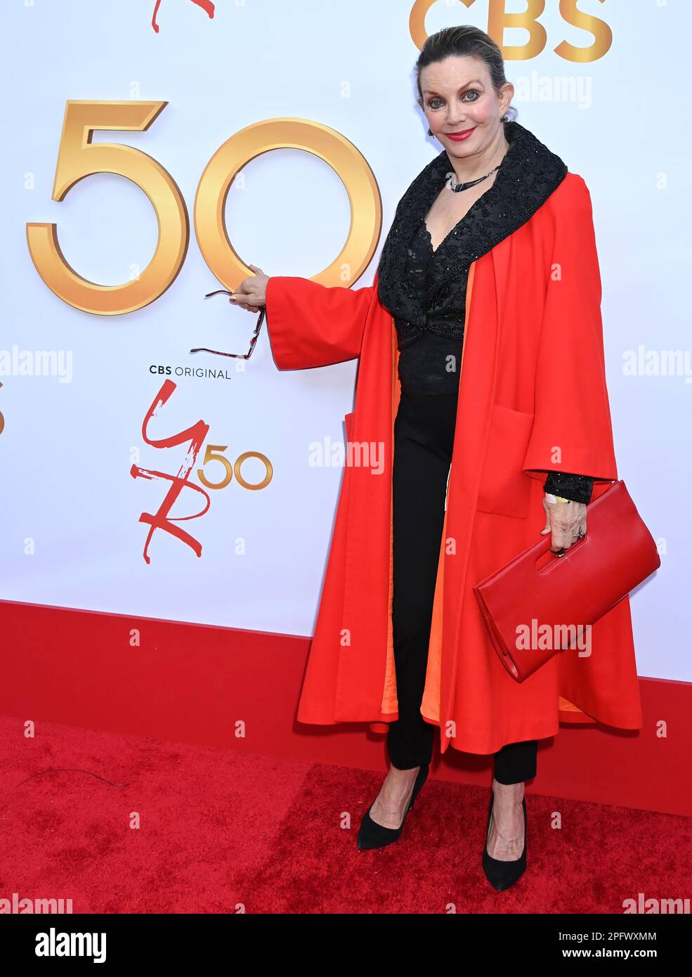 Judith Chapman arriving at the 50th Anniversary of The Young and The Restless held at The Vibiana on March 17, 2023 in Los Angeles, CA. © Tammie Arroyo / AFF-USA.com Stock Photo