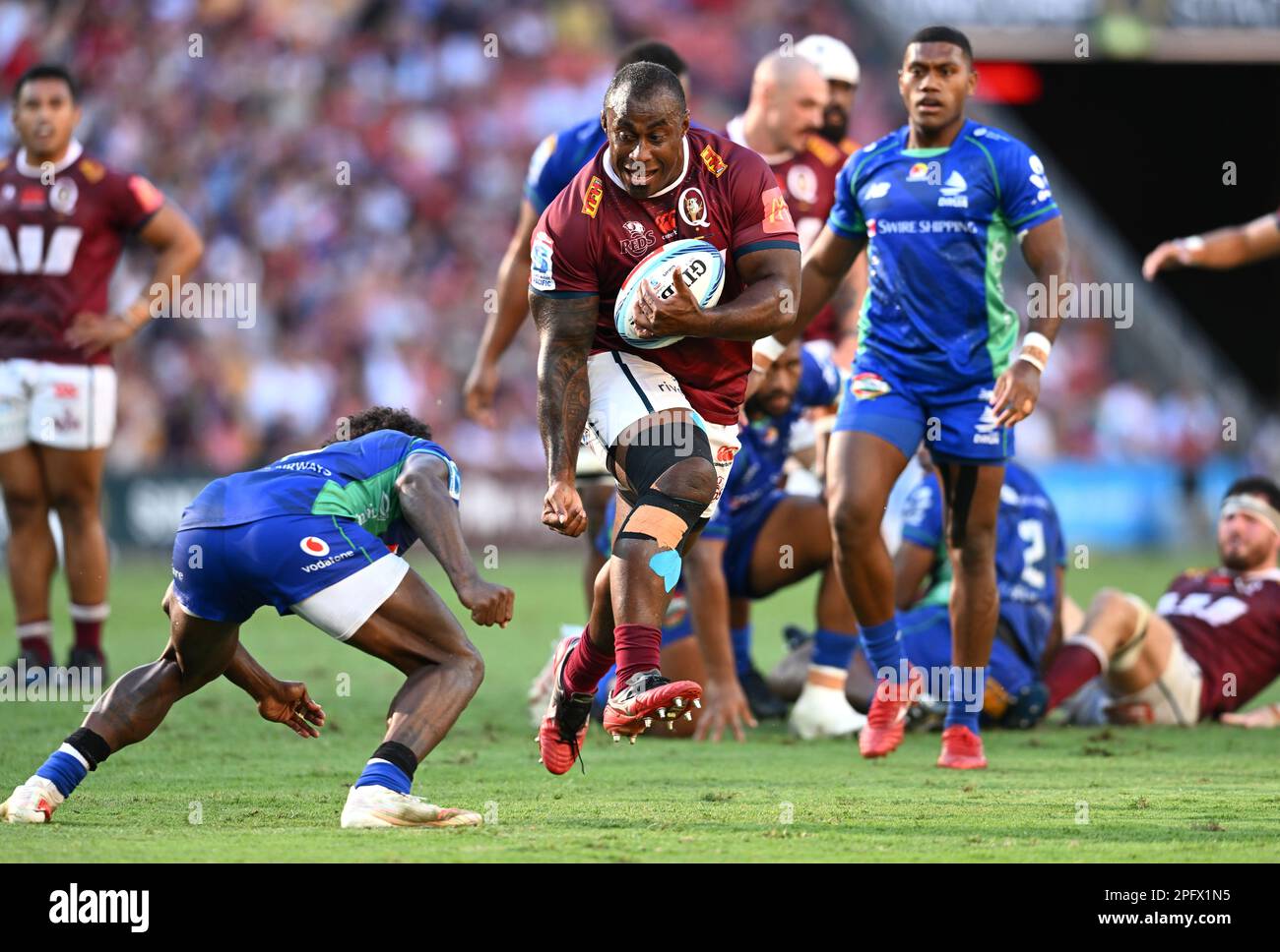 Super Rugby Team and Player in action