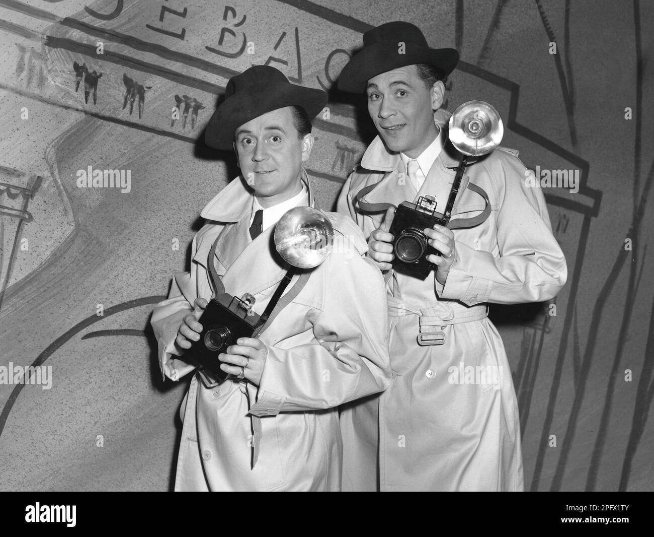 Åke Söderblom , 19101965 , Swedish actor here on a revue stage with