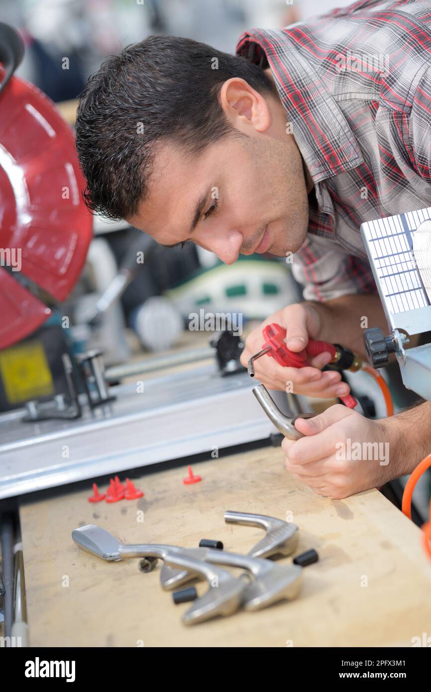 Repairing tools on model hi-res stock photography and images - Alamy