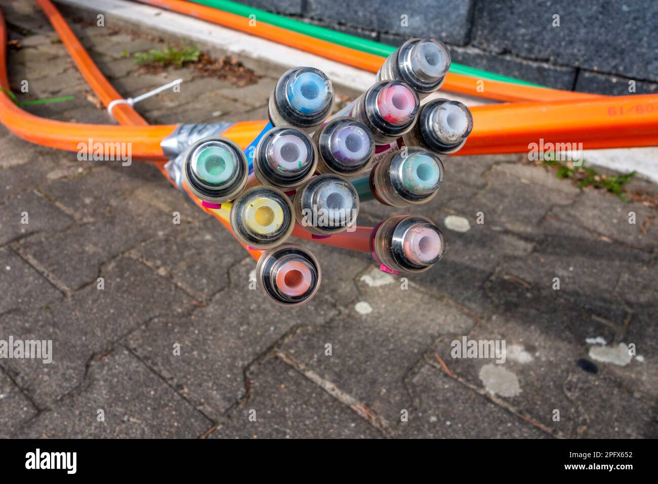 optical fiber for very high speed internet Stock Photo