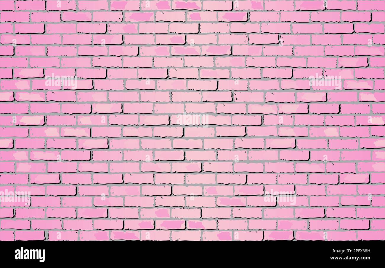 Shiny Light Pink brick wall - Illustration, Pink abstract vector Stock ...