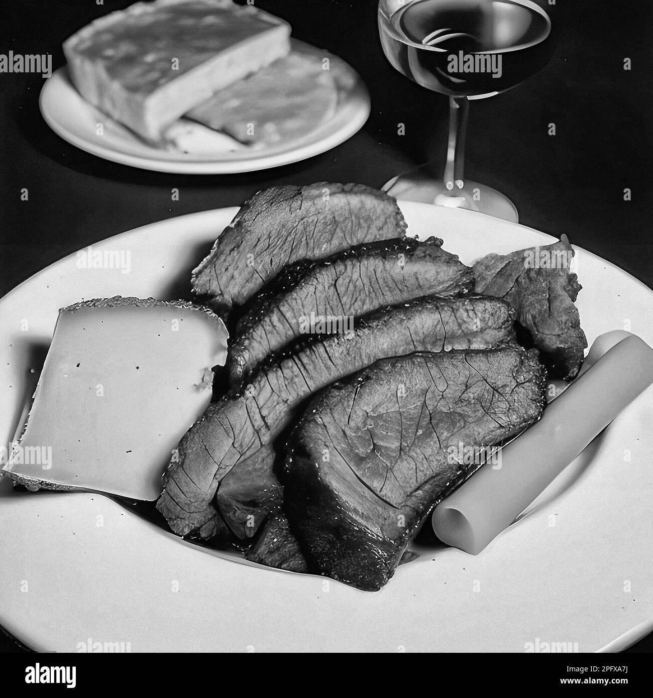 Beef steak Black and White Stock Photos & Images - Alamy