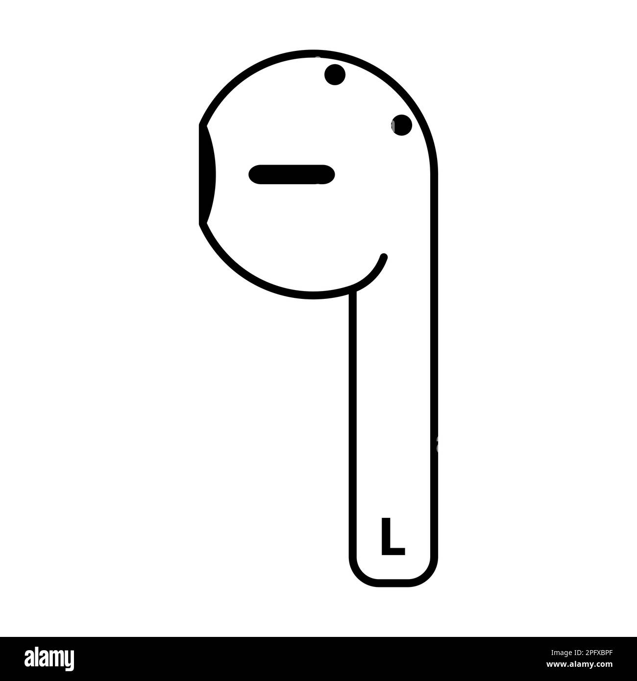 Earphones music flat icon, sound technology device sign, audio