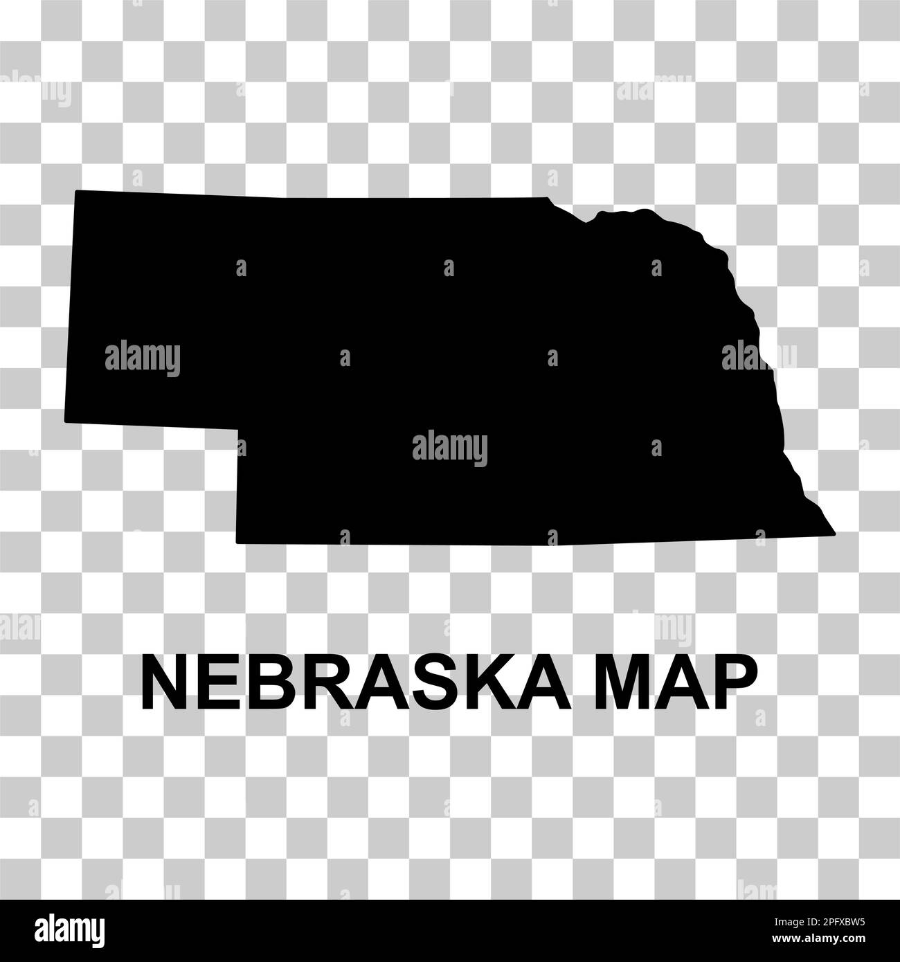 Nebraska map shape united states - Nebraska Map Shape United States Of America Flat Concept Icon Symbol Vector Illustration 2PFXBW5 
