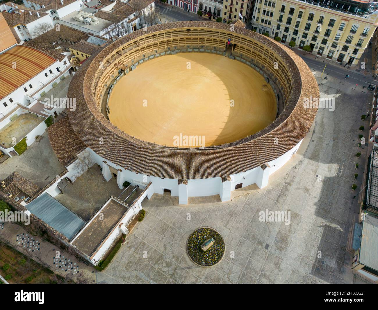 The bullring of the Royal Cavalry of Ronda, Spain Stock Photo