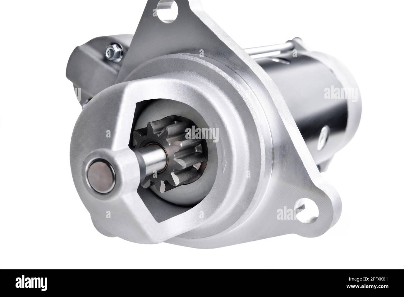 car starter, track starter, car engine detail, selective focus, close ...