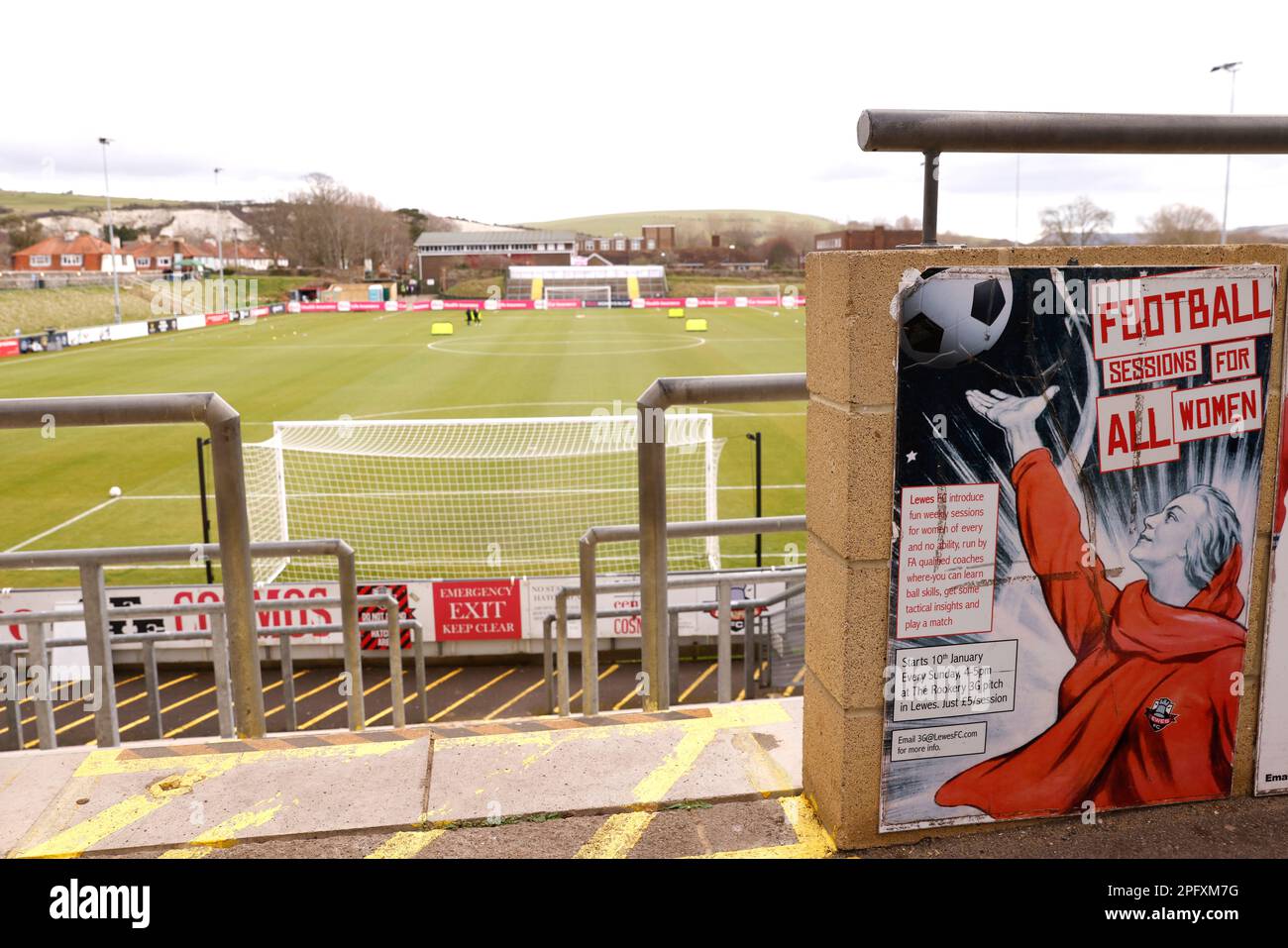 General view from inside the ground before the Vitality Women's FA Cup