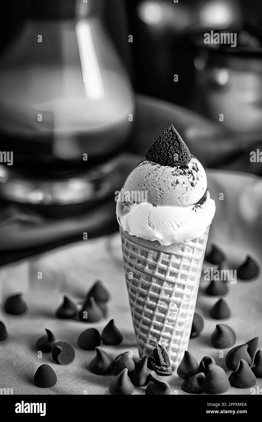 Ice cream images Black and White Stock Photos & Images Alamy