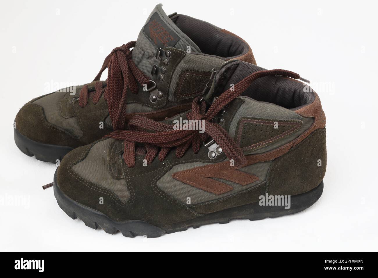 A Pair of Hi-Tec Hiking Boots Stock Photo