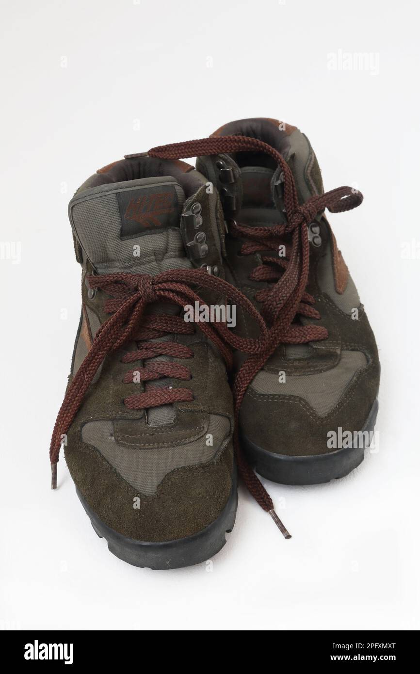 A Pair of Hi-Tec Hiking Boots Stock Photo