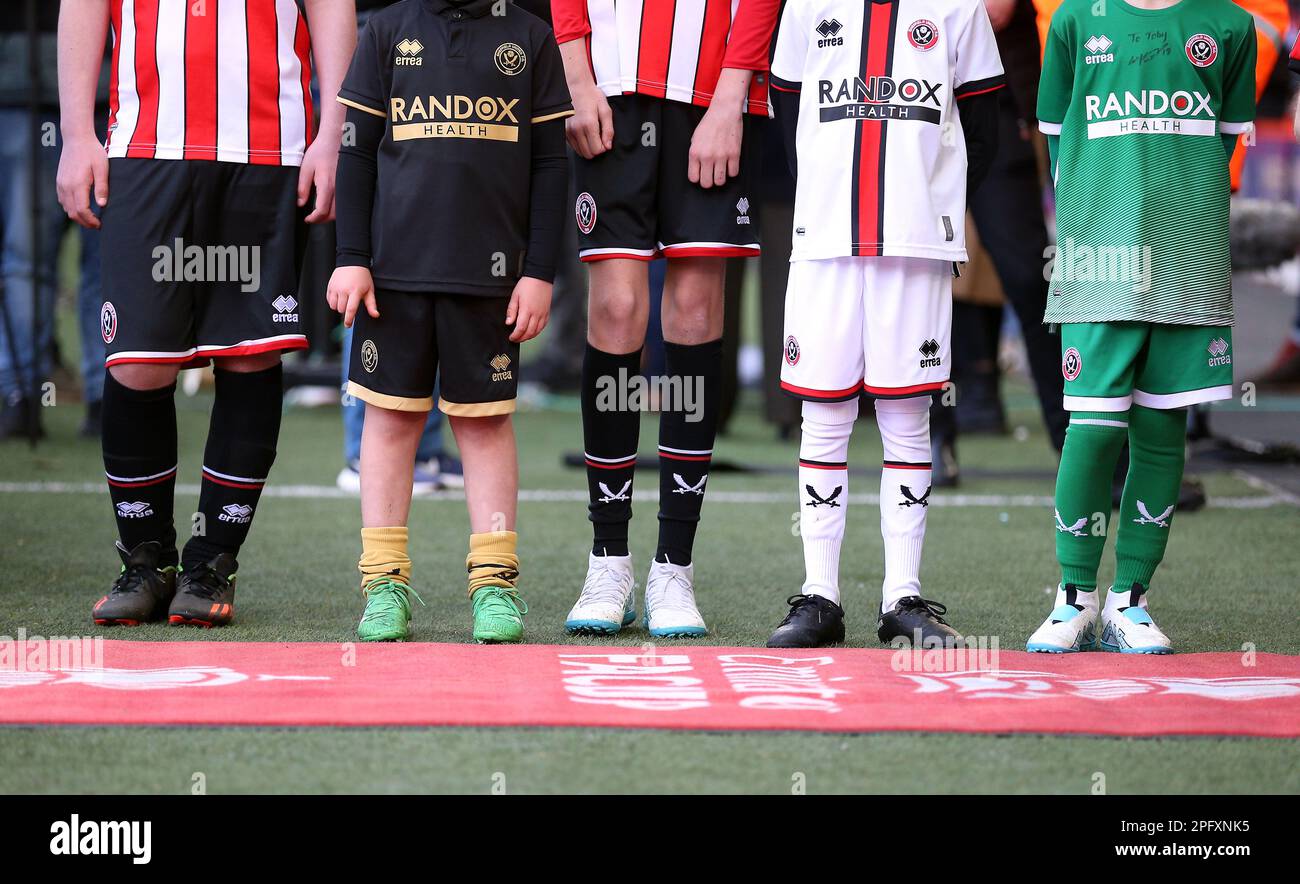 Sheffield United match day mascots during the Emirates FA Cup quarter
