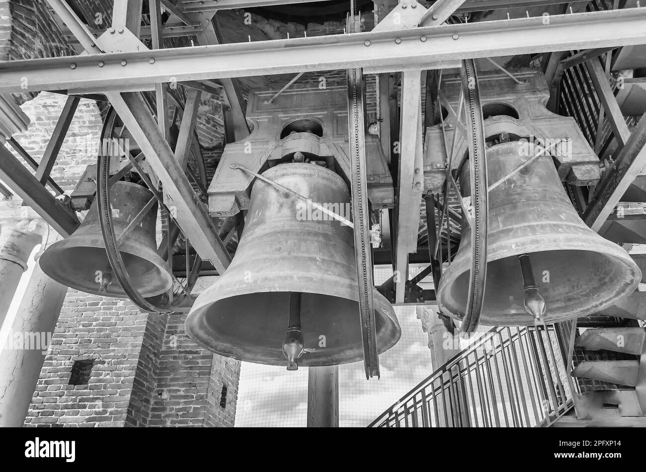 Stairs in bell tower Black and White Stock Photos & Images Alamy