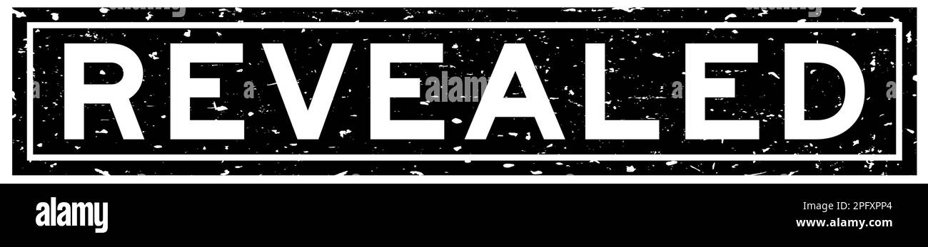 Grunge black revealed word square rubber seal stamp on white background Stock Vector