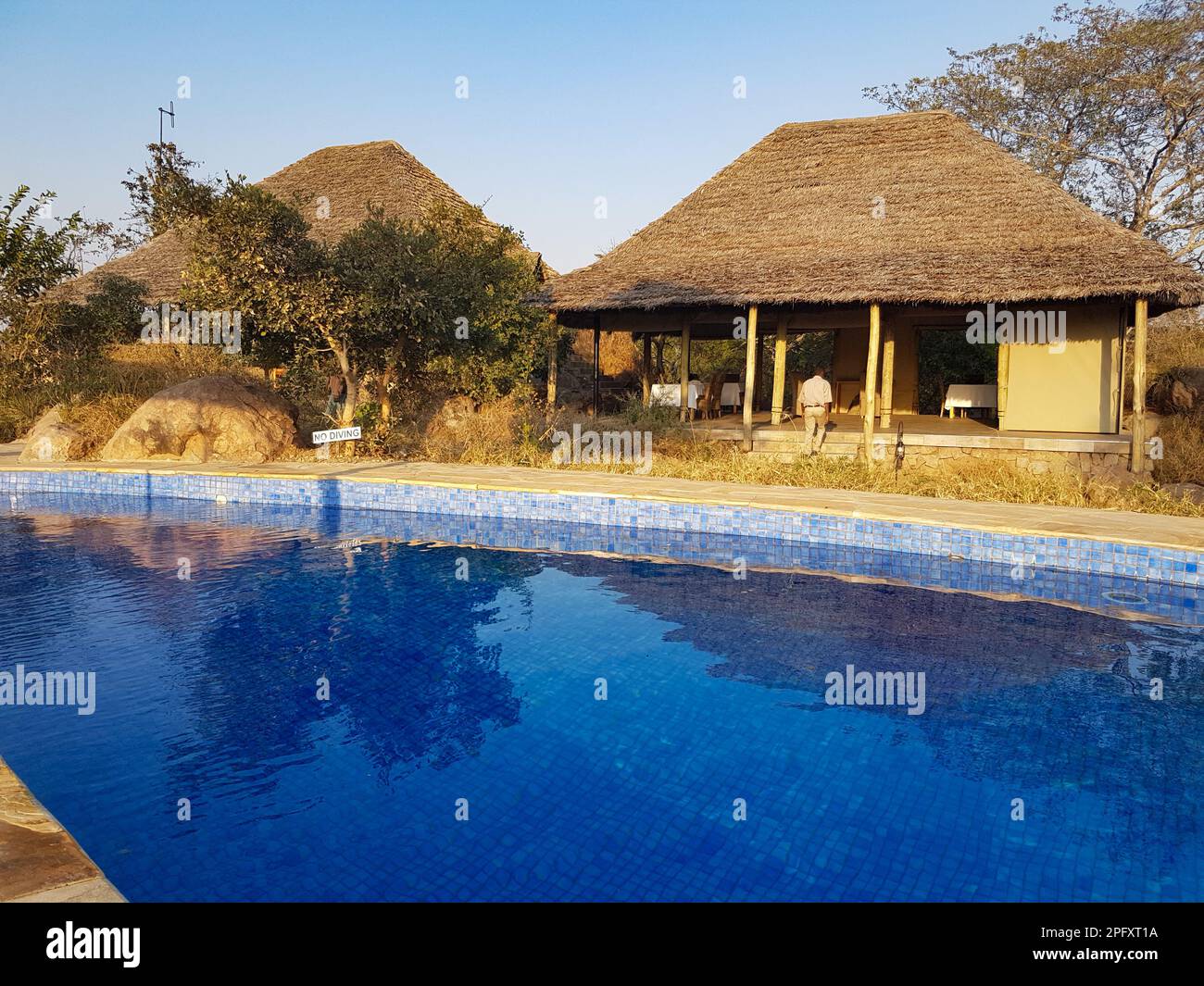 Lodge in Africa Stock Photo