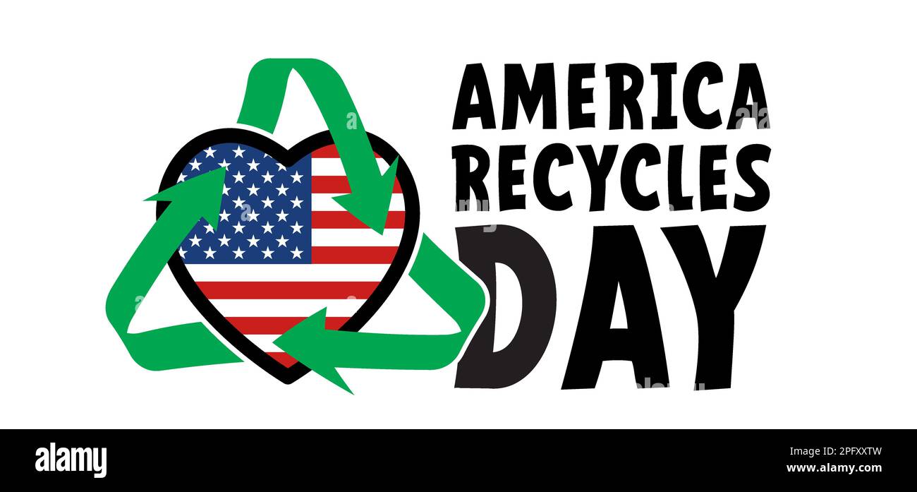 America recycles day (ARD). Recycling day is celebrated on November 15