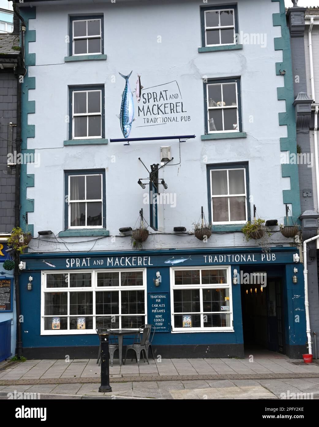 The Sprat and Mackerel public house, The Quay, Brixham, Devon, England