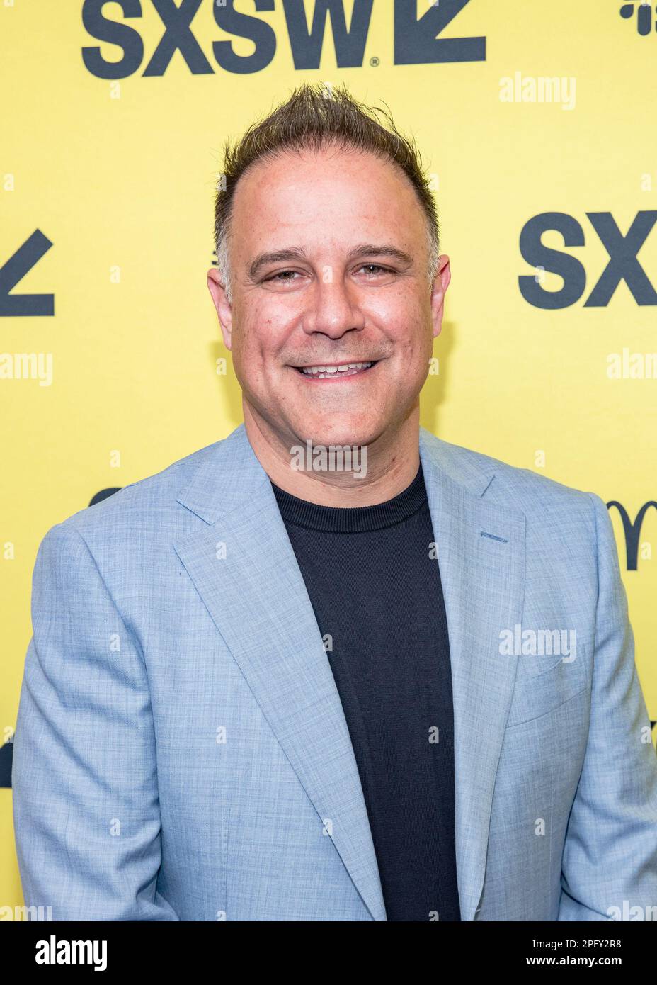 AUSTIN, TEXAS - MARCH 18: Jon Weinbach attend the world premiere of 'Air' at the Paramount Theatre during the 2023 SXSW Conference And Festival on March 18, 2023 in Austin, Texas(Photo by Maggie Boyd/SipaUSA) Credit: Sipa USA/Alamy Live News Stock Photo